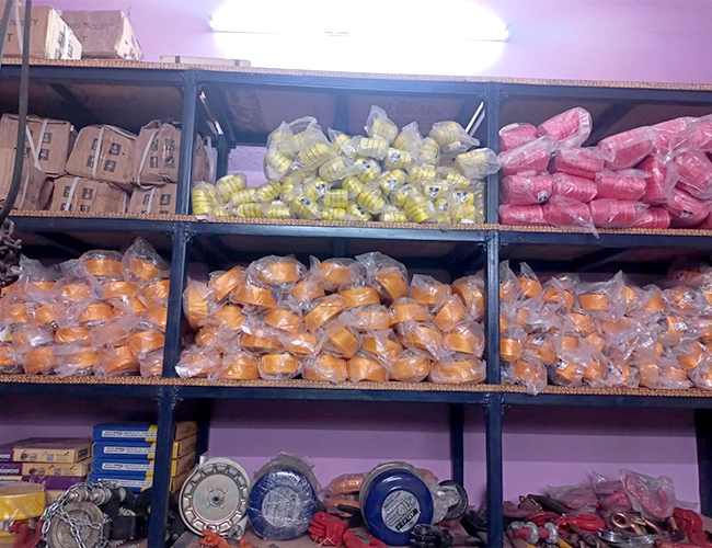 Industrial bearings and tools display by Maruthi Bearing & Tools